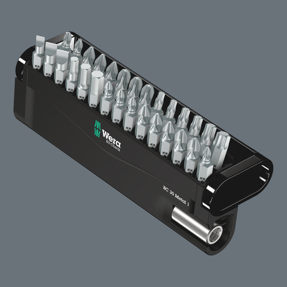 Wera 05057440001 Bit-Check 30 Metal 1 SB, 30 pieces
