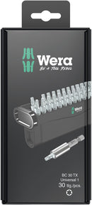 Wera 05057900001 Bit-Check 30 TX Universal 1 SB, 30 pieces