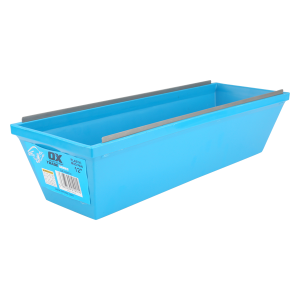 OX Tools OX-T530712 Trade Plastic Plasterers Mud Pan - 12 in / 300mm