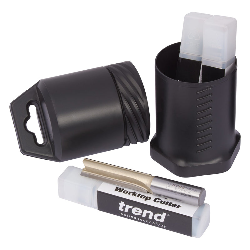 Trend Tools BR01/3 Trend 1/2" Tct Two Flute Straight Worktop Router Cutter 12.7Mm X 50Mm, 3 Pack
