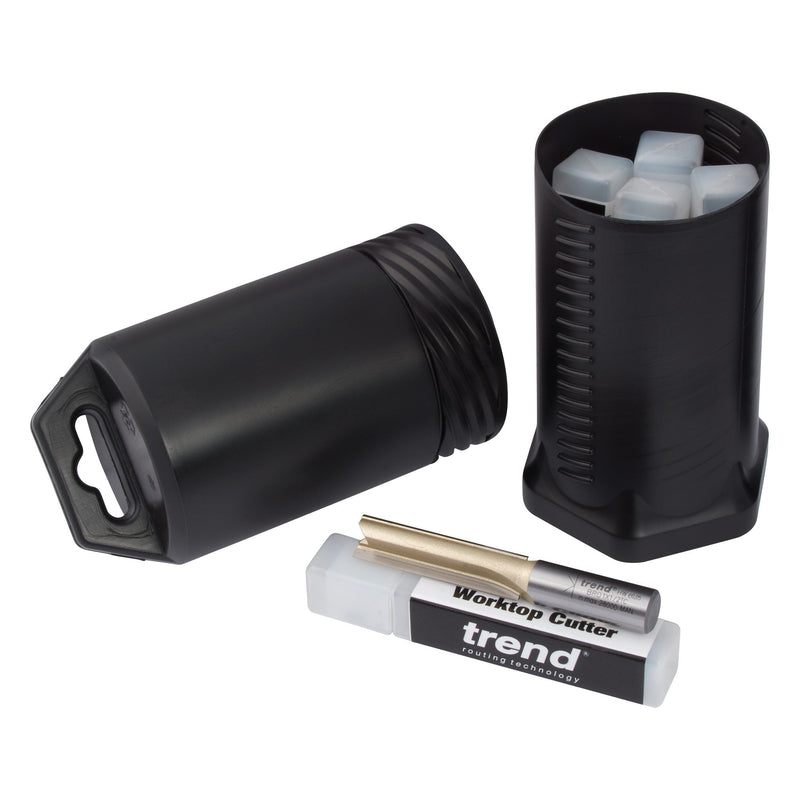 Trend Tools BR01/5 Trend 1/2" Tct Two Flute Straight Worktop Router Cutter 12.7Mm X 50Mm, 5 Pack