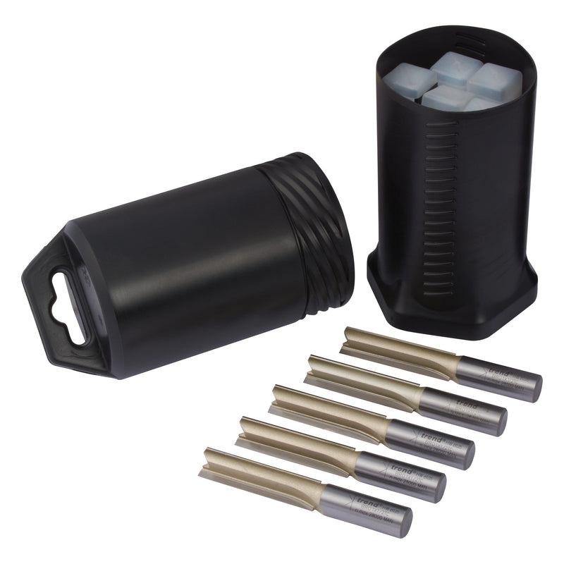 Trend Tools BR01/5 Trend 1/2" Tct Two Flute Straight Worktop Router Cutter 12.7Mm X 50Mm, 5 Pack