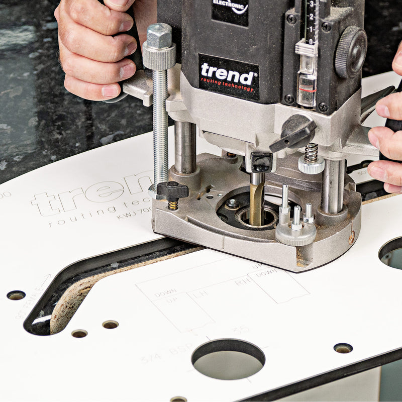 Trend Tools BR01/5 Trend 1/2" Tct Two Flute Straight Worktop Router Cutter 12.7Mm X 50Mm, 5 Pack