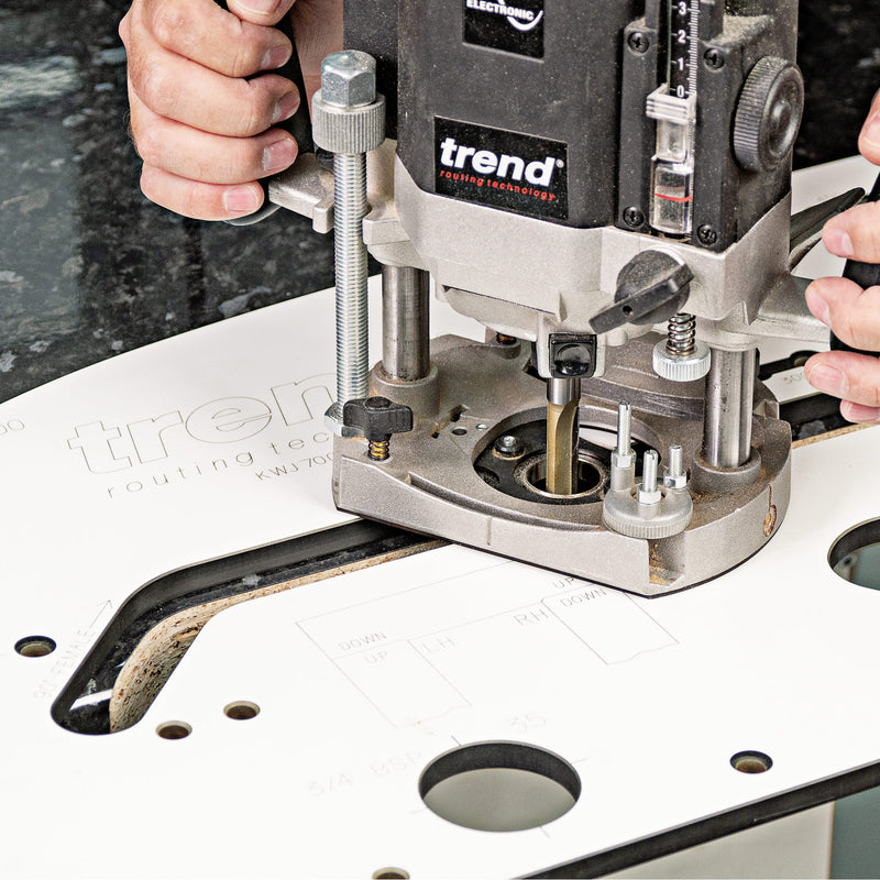 Trend Tools BR01X1/2TC Trend 1/2" Tct Two Flute Straight Worktop Router Cutter 12.7Mm X 50Mm