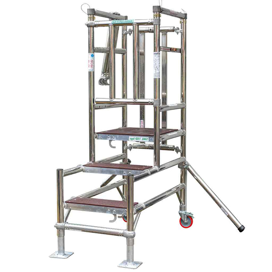 TB Davies 2440385 TELE-POD Aluminium Industrial Telescopic Podium Step