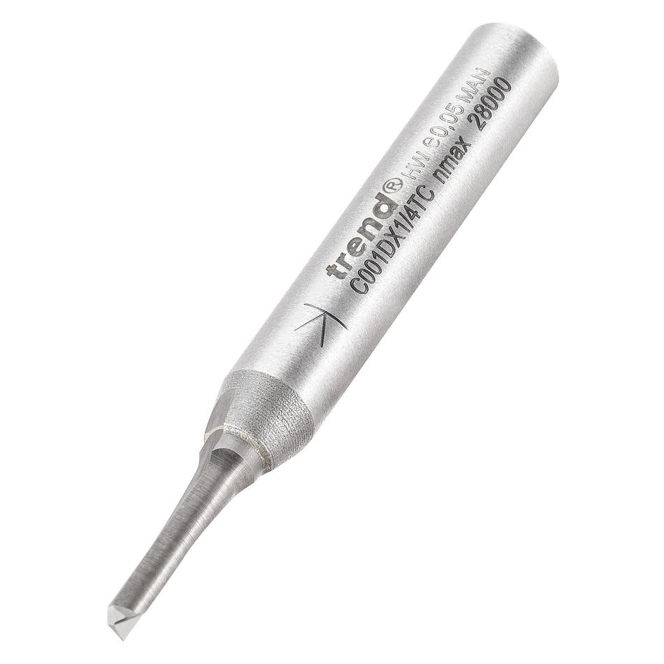 Trend Tools C001DX1/4TC Two Flute Cutter 3Mm Diameter