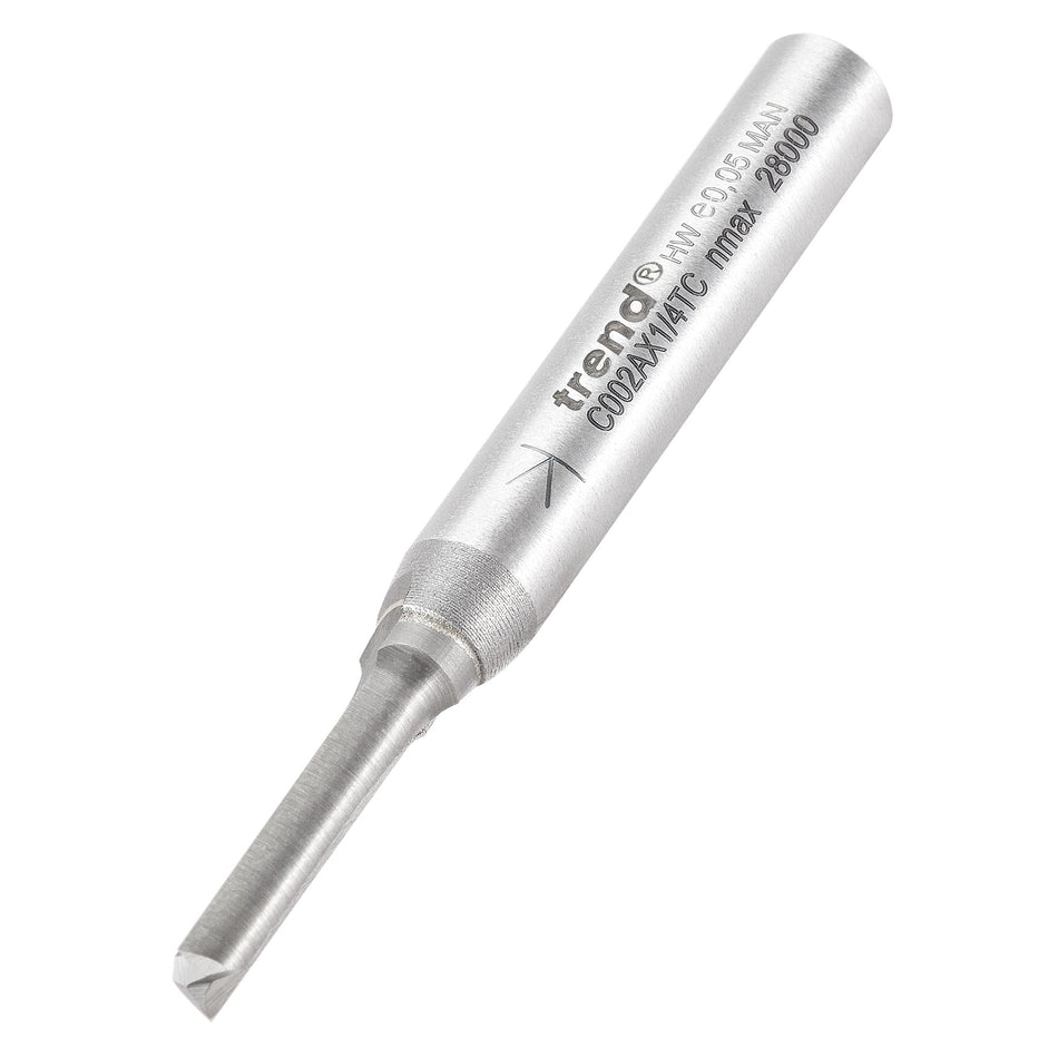 Trend Tools C002AX1/4TC Two Flute Cutter 4Mm Diameter
