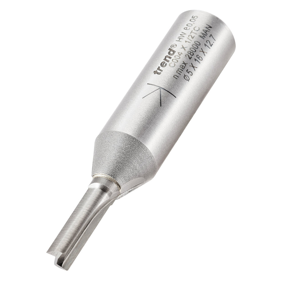 Trend Tools C004X1/2TC Two Flute Cutter 5Mm Diameter