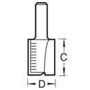 Trend Tools C021SX1/4TC Two Flute 12.7Mm Diameter X 25Mm Cut Scale