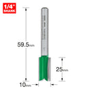 Trend Tools C016X1/4TC Two Flute Cutter 10Mm Diameter