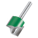 Trend Tools C032CX1/4TC Trend Craftpro 1/4In Shank Two Flute Straight Router Cutter Bit 24Mm Dia X 19Mm Cut Depth