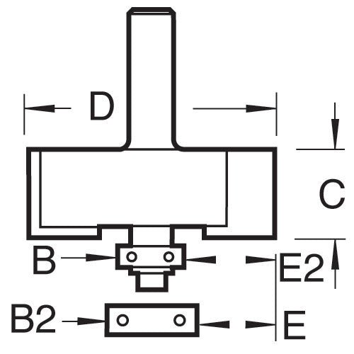 Trend Tools C193X1/4TC Bearing Guided Rebater 31.8Mm Diameter X 15.9Mm