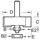 Trend Tools C193X1/4TC Bearing Guided Rebater 31.8Mm Diameter X 15.9Mm