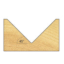 Trend Tools C045AX1/2TC Chamfer V Groove Cutter Angle=45 Degrees