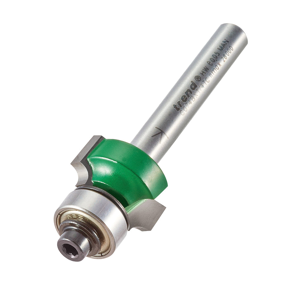 Trend Tools C074BX1/4TC Rounding Over 3.0Mm Radius X 9.5Mm Cut