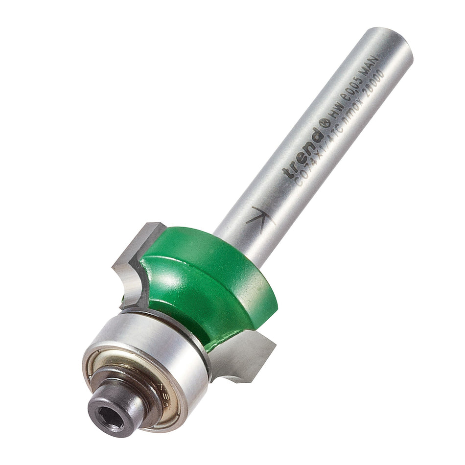 Trend Tools C074X1/4TC Rounding Over 3.2Mm Radius X 9.5Mm Cut