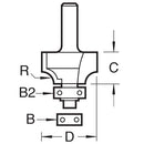 Trend Tools C074CX1/4TC Rounding Over 2.0Mm Radius X 9.5Mm Cut