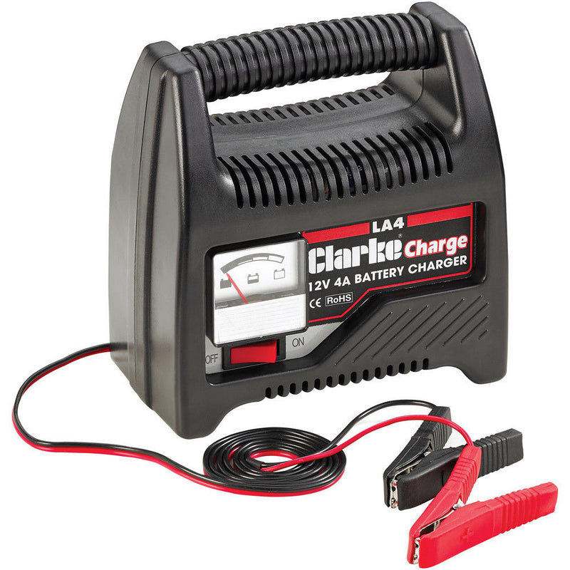 Clarke 6266300 LA4 12V 4A Battery Charger