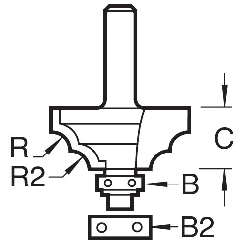 Trend Tools C094X1/4TC Ovolo 4Mm Radius