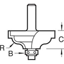 Trend Tools C096X1/4TC Self Guided Ogee Quirk 4Mm Radius