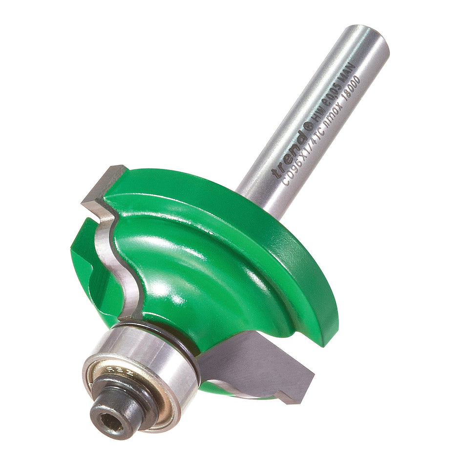 Trend Tools C096X1/4TC Self Guided Ogee Quirk 4Mm Radius