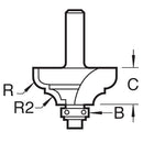 Trend Tools C104X1/4TC Self Guided Broken Ogee Quirk 4Mm Radius
