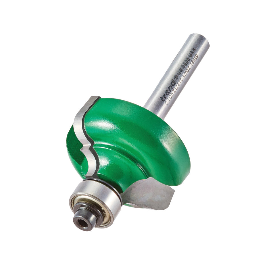 Trend Tools C105X1/4TC Self Guided Broken Ogee Quirk R6.3Mm