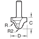 Trend Tools C109X1/4TC Ogee Panel 3.2Mm Radius