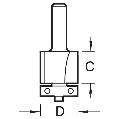 Trend Tools C195X1/2TC Bearing Guided Trimmer 12.7Mm Diameter