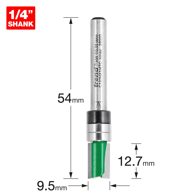 Trend Tools C121HX1/4TC Template Profile 9.5Mm Diameter