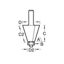 Trend Tools C138AX1/4TC Self Guided Chamfer 60 Degrees X 20.6Mm Cut