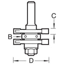 Trend Tools C158X1/2TC Tongue And Groover Set 41Mm Diameter