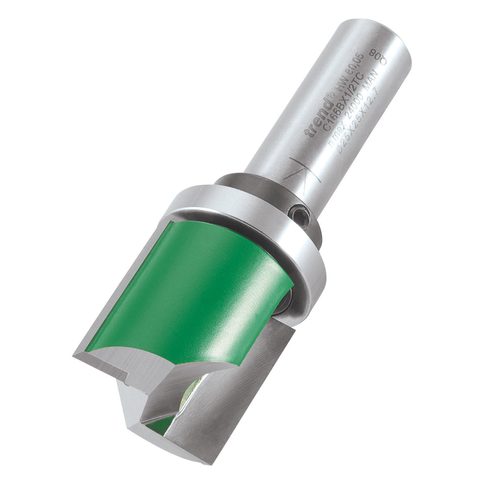 Trend Tools C166BX1/2TC Trend Craftpro 1/2In  Bearing Guided Profiler 25Mm Dia X 25Mm Cut Depth