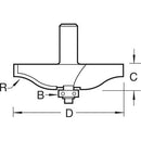 Trend Tools C169X1/2TC Bearing Guided Ogee Panel 17.5Mm Radius