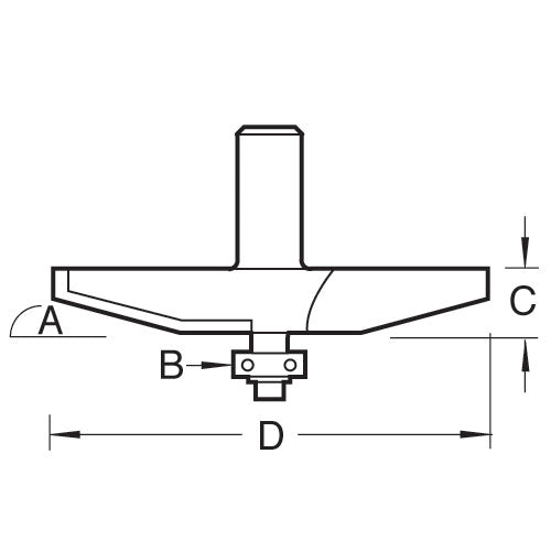 Trend Tools C170X1/2TC Bearing Guided Bevel Panel Raiser 15 Degrees