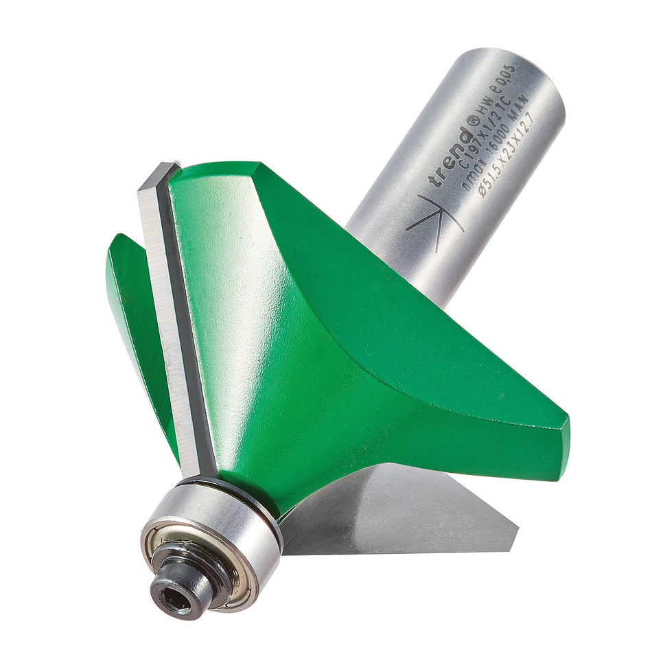 Trend Tools C197X1/2TC Bearing Guided Chamfer Angle=45 Degrees