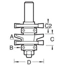 Trend Tools C204X1/2TC Easyset Profile Scribe Bevel 10 Degree