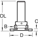 Trend Tools C213AX1/4TC Weatherseal Groover 3Mm X 7Mm