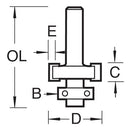 Trend Tools C225CX1/4TC Guided Plain Pile Cutter 7X3Mm