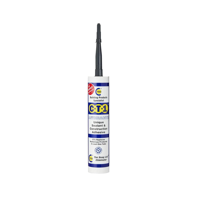 CT1 Anthracite Sealant & Adhesive Tribrid Multi-purpose Sealant, 290ml 1/2/3/6/12 Pack