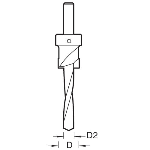 Trend Tools CB12-14TC 1/4 Drill Diameter X 1/2 Counterbore