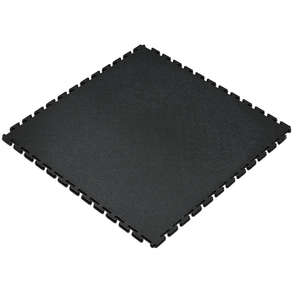 Clarke 3608010 FLB2 Black Interlocking PVC Floor Tile (Single)