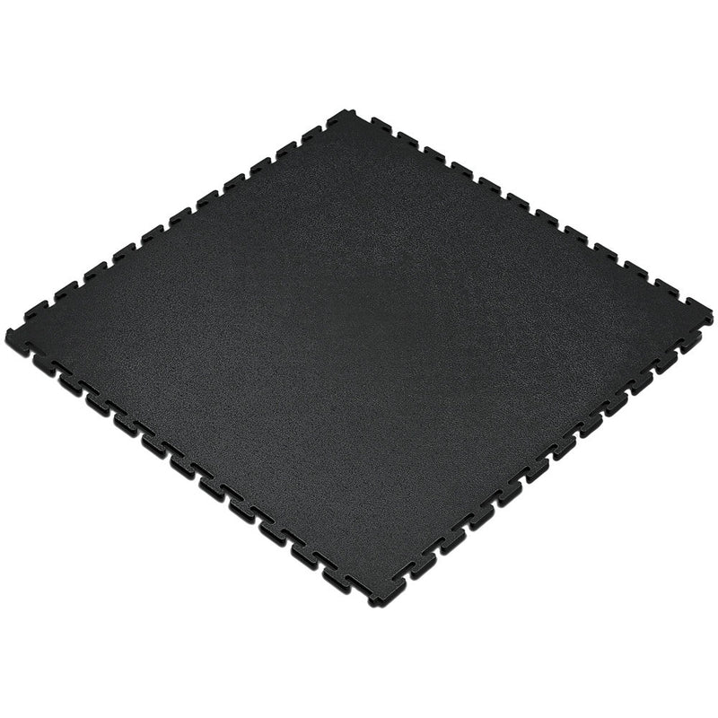 Clarke 3608010 FLB2 Black Interlocking PVC Floor Tile (Single)