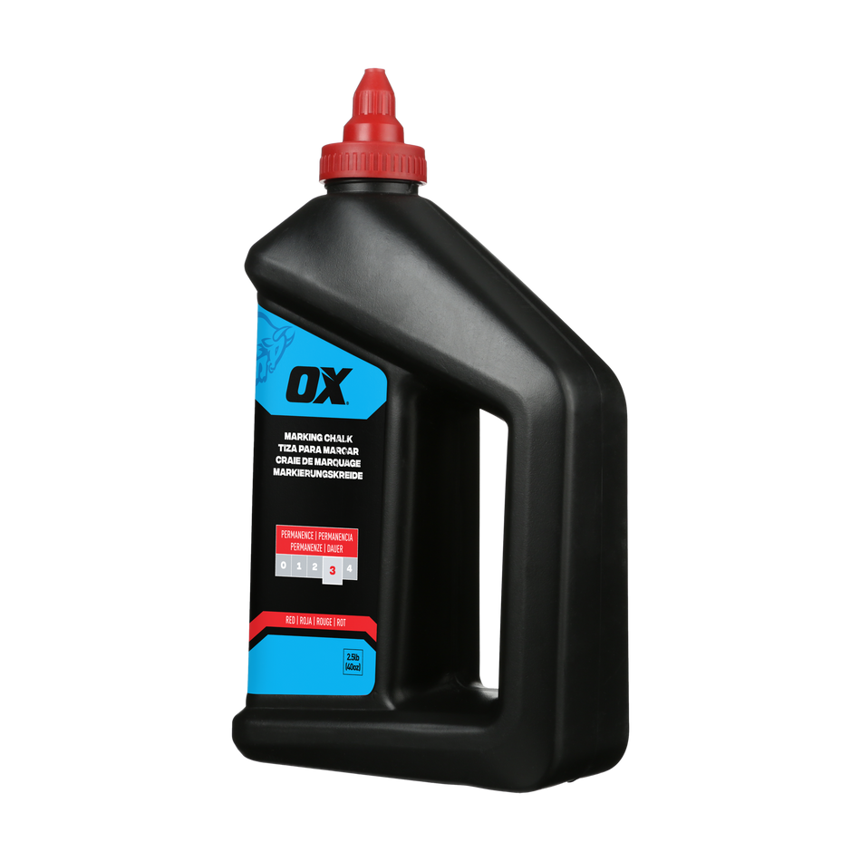 OX 40-ounce/2.5-Pound Permanent Red Marking Chalk - Permanence 3