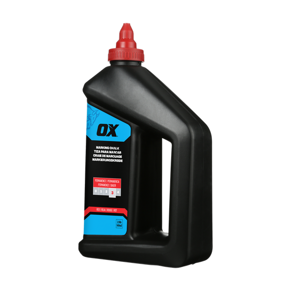 OX Hand Tools P630809 40-ounce/2.5-Pound Permanent Red Marking Chalk - Permanence 3