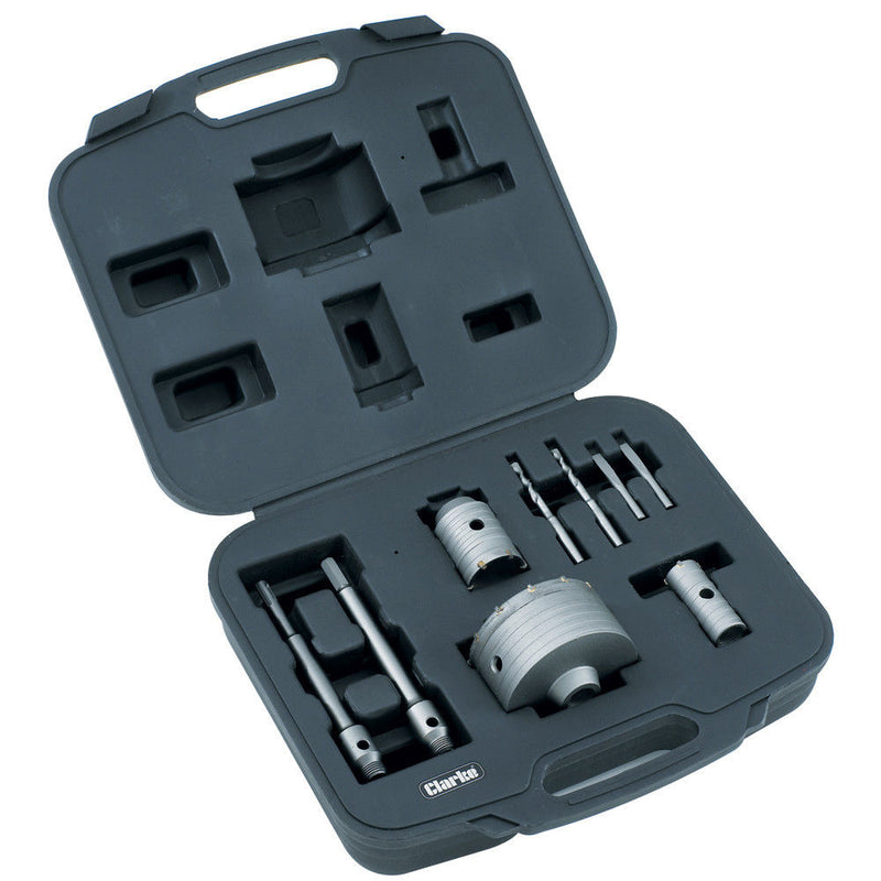 Clarke 1801600 CHT600 9 Piece TCT Core Drill Bit Set