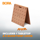 BORA CK22TM Centipede Table Top - Pair - 20mm Dog Holes