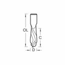 Trend Tools CNC/205X8STC Compression Spiral 8Mm Diameter
