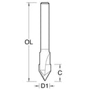 Trend Tools CNCM/2X4MMTC 60 Deg V Groove 6.3Mm Wood 4635V060