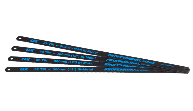 OX Tools OX-P131332 Pro 12" Hacksaw Blades 32 TPI Pack 4